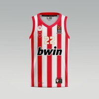 100 Years Anniversary OLYMPIACOS B.C. Away (Stripes) Jersey