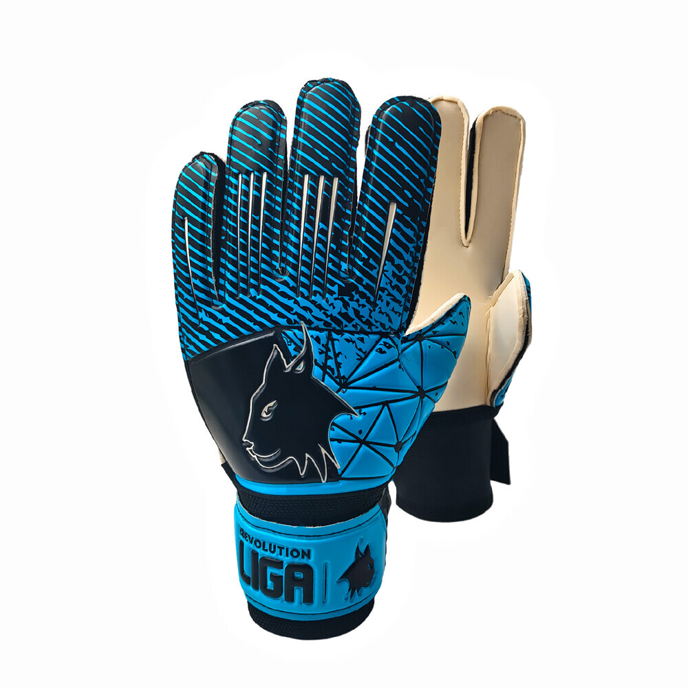 GK GLOVES REVOLUTION LIGASPORT (7,ELECTRIC BLUE/BLACK)