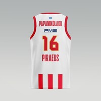 100 Years Anniversary OLYMPIACOS B.C. Away (Stripes) Jersey