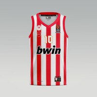 100 Years Anniversary OLYMPIACOS B.C. Away (Stripes) Jersey