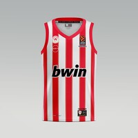 100 Years Anniversary OLYMPIACOS B.C. Away (Stripes) Jersey