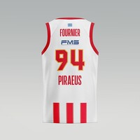 100 Years Anniversary OLYMPIACOS B.C. Away (Stripes) Jersey