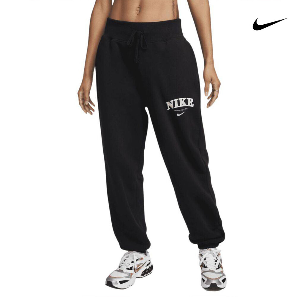 Nike Παντελόνι Γυναικείας Φόρμας Μαύρο Fleece