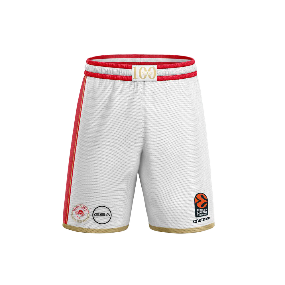 100 Years Anniversary OLYMPIACOS B.C. Shorts Away Jersey