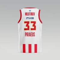 100 Years Anniversary OLYMPIACOS B.C. Away (Stripes) Jersey