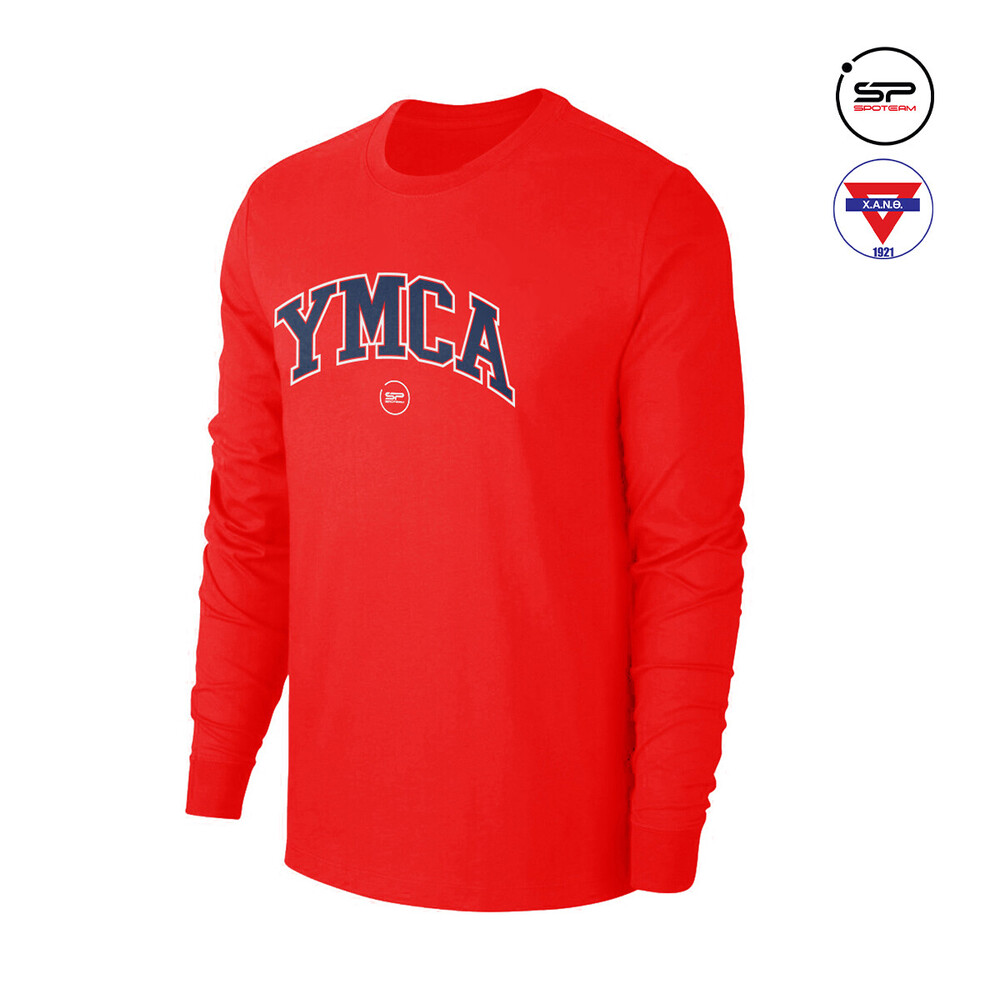 YMCA Red Long Sleeve Tee Παιδικό
