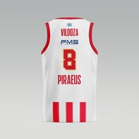 100 Years Anniversary OLYMPIACOS B.C. Away (Stripes) Jersey