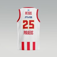 100 Years Anniversary OLYMPIACOS B.C. Away (Stripes) Jersey