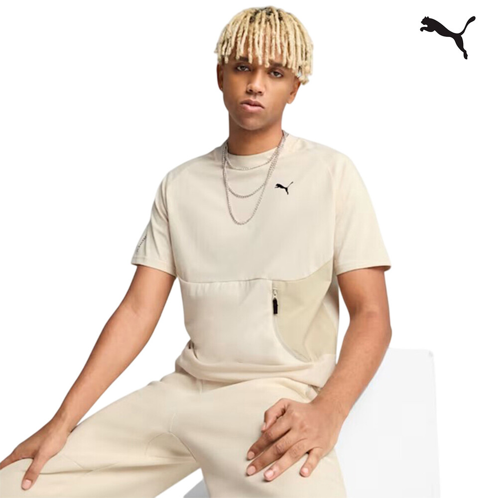 629673 PUMATECH Pocket Tee ΜΠΛΟΥΖΑΚΙ ΚΟΝΤΟΜΑΝΙΚΟ PUMA