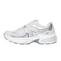 Metallic Duraleather Mesh  Lace Up Fashion Sneaker