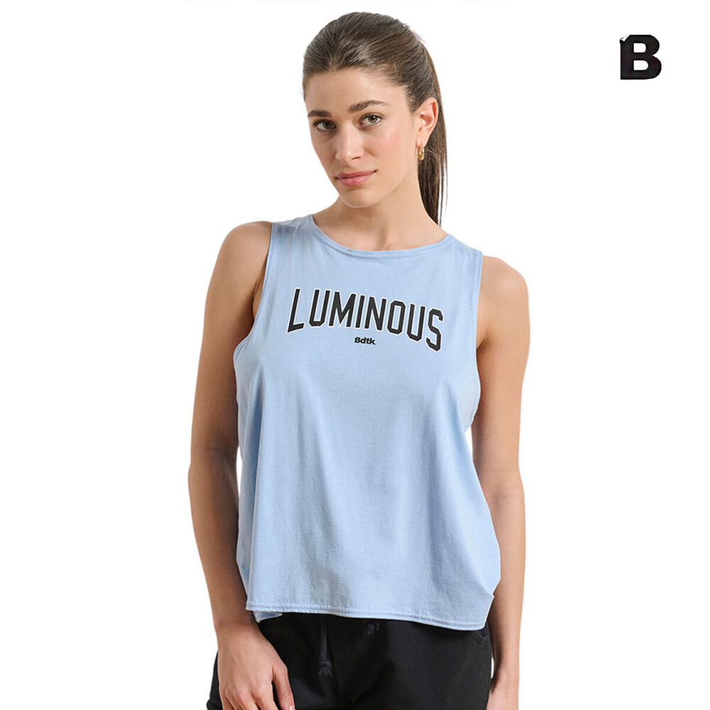 LUMINOUS SLEEVELESS TOP CROISÉ BACK
