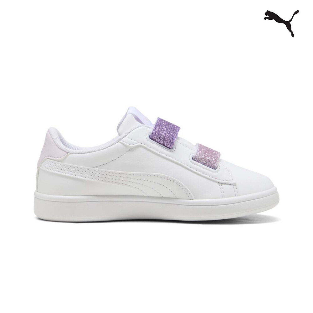 395609 Puma Smash 3.0 L Glitter Velcro V PS ΥΠΟΔΗΜΑ TENNIS LOW PUMA