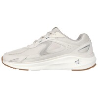 Leather Overlay Mesh Lace Up Sneaker W/ Swan Logo