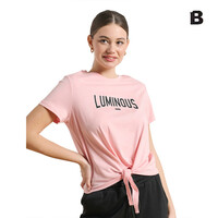 LUMINOUS T-SHIRT SS FRONT TIE