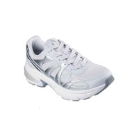 Metallic Duraleather Mesh  Lace Up Fashion Sneaker