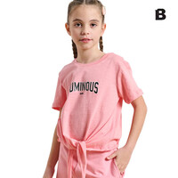 LUMINOUS MiniMe T-SHIRT SS FRONT TIE
