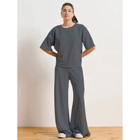 TERRY   STRIPES   WIDE LEG