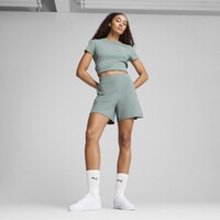 685026 ESS ELEVATED High-Rise Rib Shorts 5" ΣΟΡΤ PUMA