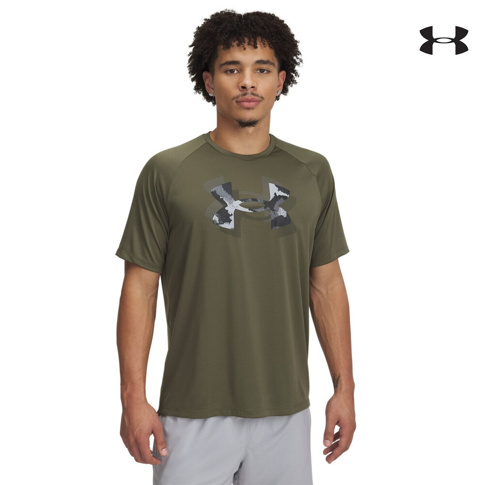 1390208 UA M TECH PRINT FILL SS ΜΠΛΟΥΖΑΚΙ ΚΟΝΤΟΜΑΝΙΚΟ UNDER ARMOUR