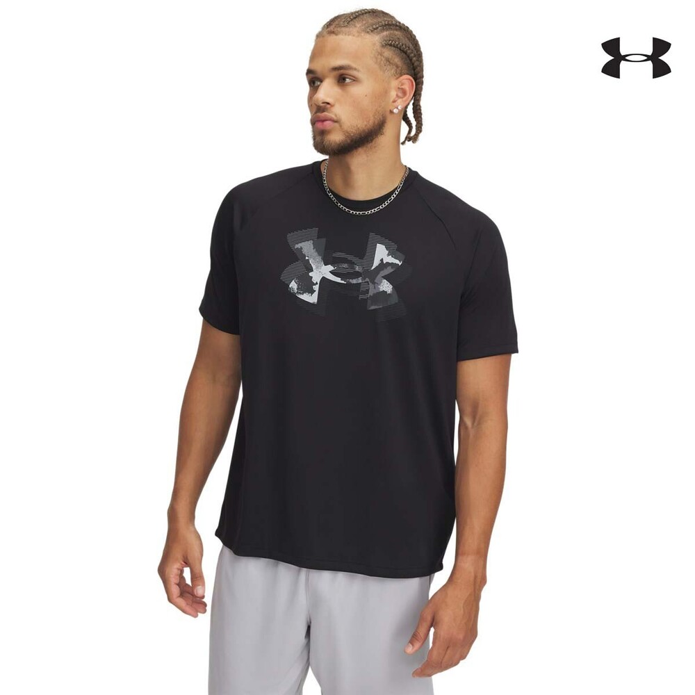 1390208 UA M TECH PRINT FILL SS ΜΠΛΟΥΖΑΚΙ ΚΟΝΤΟΜΑΝΙΚΟ UNDER ARMOUR