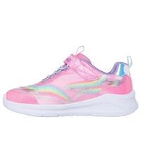 Lighted Unicorn Bungee & Gore   Sneaker W/ Rainbow Glitter Print Upper