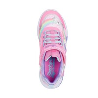 Lighted Unicorn Bungee & Gore   Sneaker W/ Rainbow Glitter Print Upper