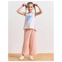 TERRY STRIPES MiniMe  WIDE  LEG CAPRI LONG