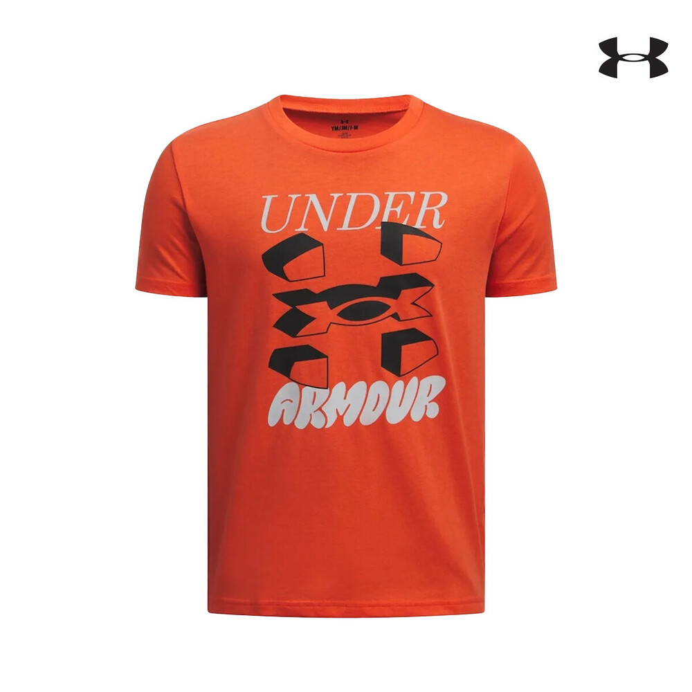 1390003 UA B SPLIT BIG LOGO SS ΜΠΛΟΥΖΑΚΙ ΚΟΝΤΟΜΑΝΙΚΟ UNDER ARMOUR