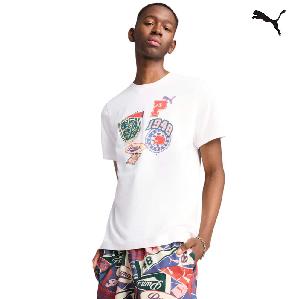 629627  WARDROBE  ESS  SPORTS LEGACY  Front Graphic Tee ΜΠΛΟΥΖΑΚΙ ΚΟΝΤΟΜΑΝΙΚΟ PUMA