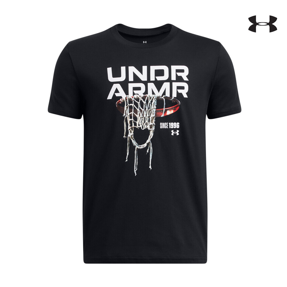 1389991 UA B Hoops  Ne t SS ΜΠΛΟΥΖΑΚΙ ΚΟΝΤΟΜΑΝΙΚΟ UNDER ARMOUR