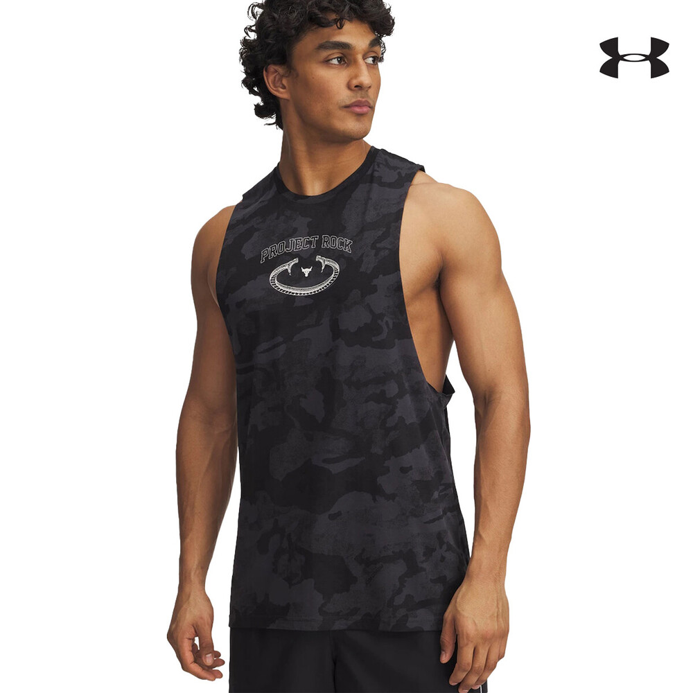 1389978 Pjt Rck Camo Tank T-SHIRT ΑΜΑΝΙΚΟ UNDER ARMOUR