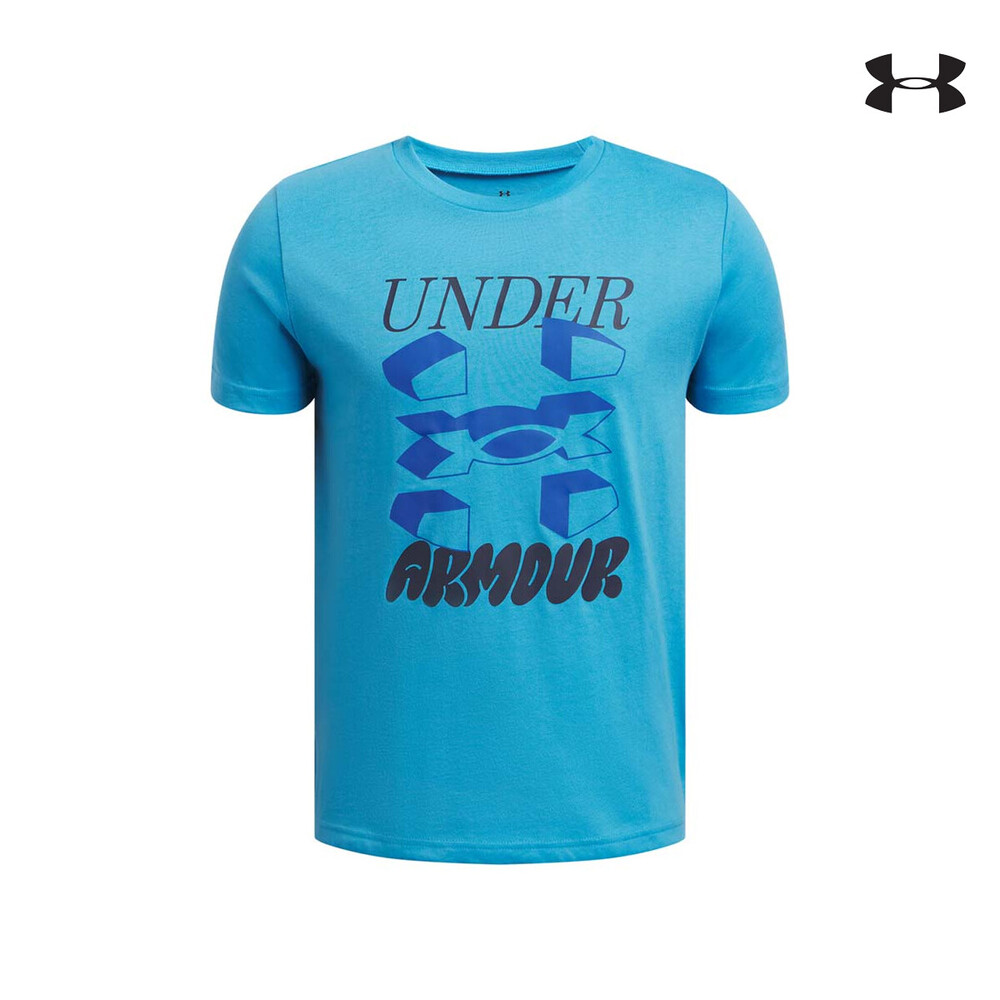 1390003 UA B SPLIT BIG LOGO SS ΜΠΛΟΥΖΑΚΙ ΚΟΝΤΟΜΑΝΙΚΟ UNDER ARMOUR