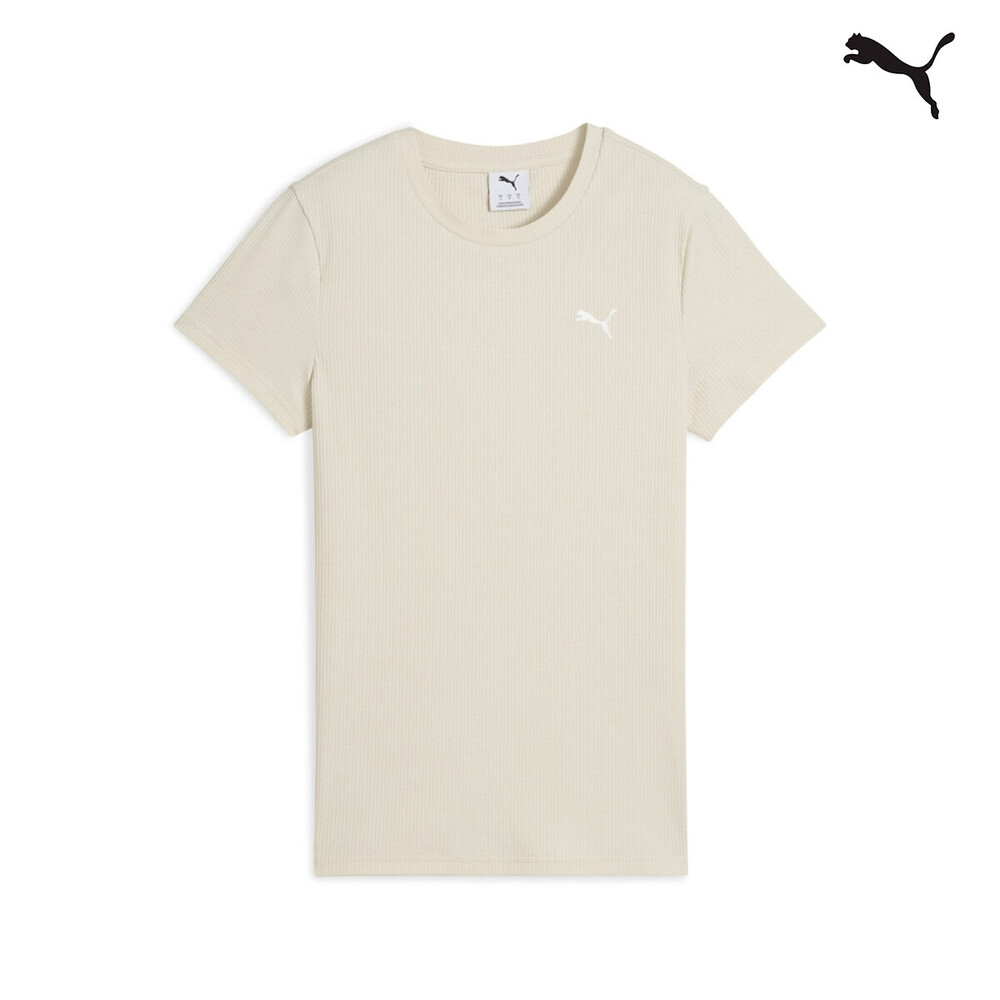 685021 ESS ELEVATED Rib Tee ΜΠΛΟΥΖΑΚΙ ΚΟΝΤΟΜΑΝΙΚΟ PUMA