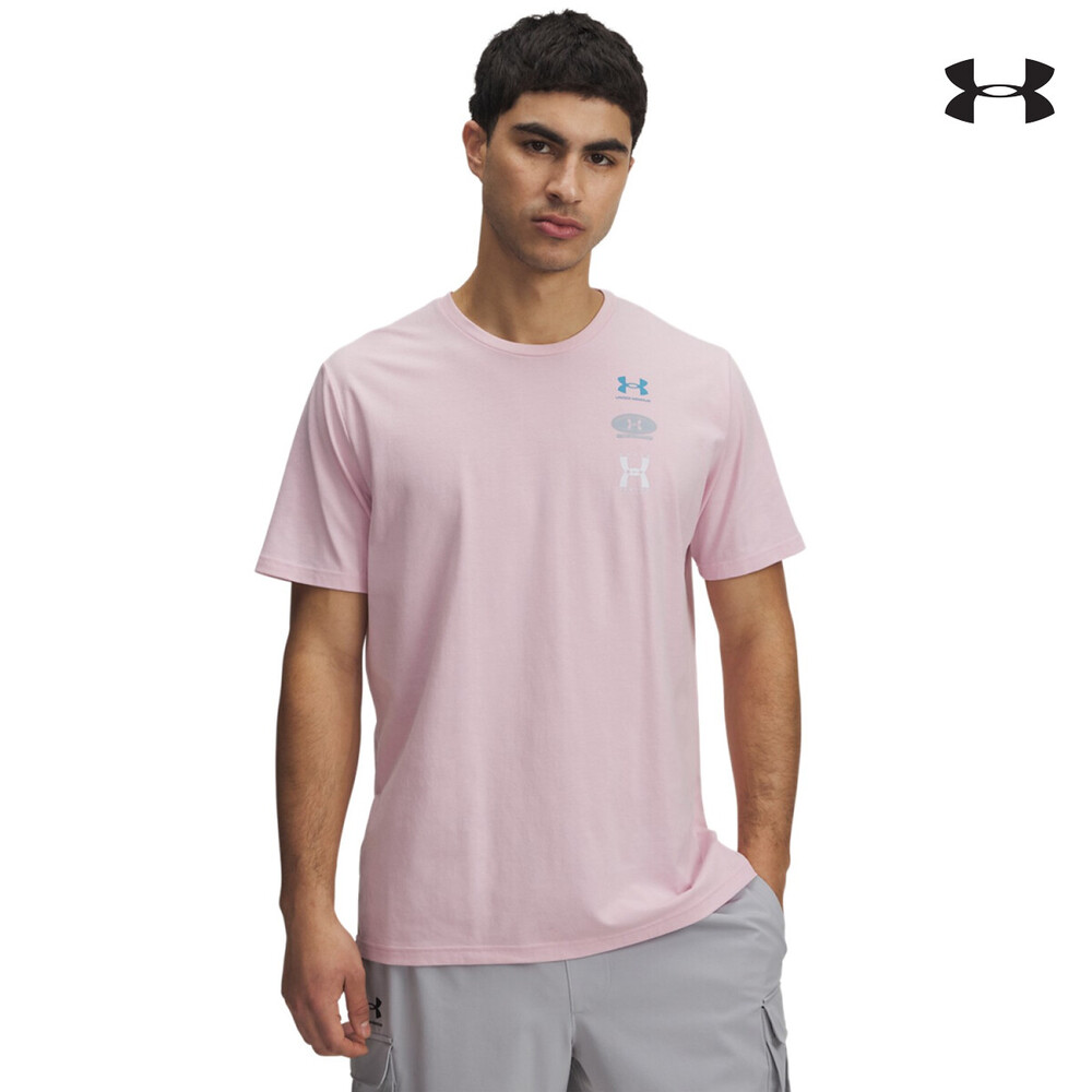 1390165 UA  M  60/40S EVOL LOGO SS ΜΠΛΟΥΖΑΚΙ ΚΟΝΤΟΜΑΝΙΚΟ UNDER ARMOUR